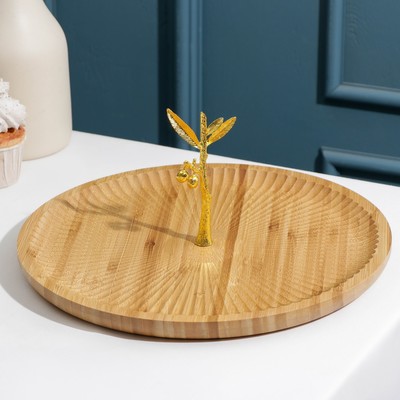 Блюдо для подачи «Древо», d=29.5 см, бамбук