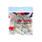 Шар латексный 12" «Снежинки», пастель, 5-сторонний, набор 25 шт. - фото 22779113