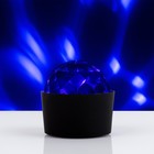 Световой прибор «Мини диско-шар» 8 см, реакция на звук, свечение RGB, 5 В - фото 1620372