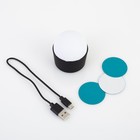 Световой прибор «Мини диско-шар» 8 см, реакция на звук, свечение RGB, 5 В - фото 6491989