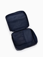 Косметичка-органайзер дорожная на молнии, с карманами, в мелкий горох, тёмно-синяя - Фото 2