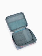 Косметичка-органайзер дорожная на молнии, с карманами, с принтом, серая - Фото 4