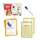 Развивающий набор пиши-стирай «Учимся писать. Vegetables», 15 карт, 4+ - Фото 2