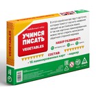Развивающий набор пиши-стирай «Учимся писать. Vegetables», 15 карт, 4+ - Фото 7