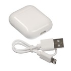 Наушники беспроводные Windigo W22, TWS, вкладыши, Bluetooth 5.0, 40/500 мАч, сенсор, белые глянцевые - Фото 15