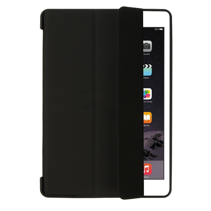 Чехол для iPad 7/8/9, 10.2", кожзам, силикон, черный - Фото 1