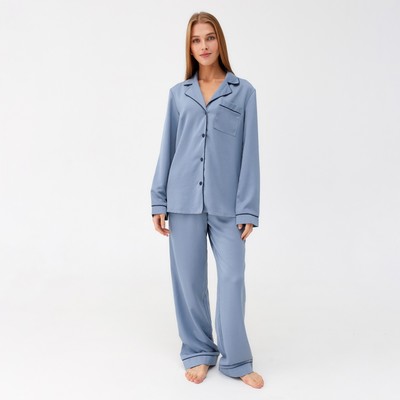 Пижама женская MINAKU: Light touch цвет голубой, р-р 48