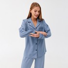 Пижама женская MINAKU: Light touch цвет голубой, р-р 50 - Фото 4