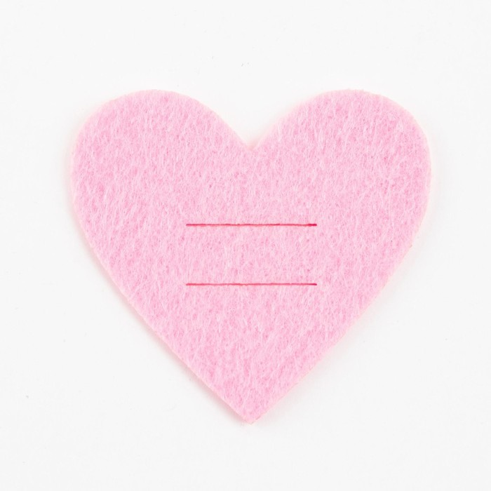 Набор для декора столовых предметов "Love" 4 шт,  розовый, 5,4 х 5 см, 100% п/э, фетр - Фото 1