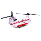 Вертолет «Транспортник», свет и звук, работает от батареек, цвет красный - Фото 3