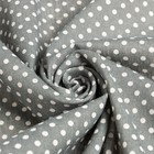 Набор Доляна скатерть 145х200см/салфетки 40х40см 4шт, Горох сер, 100%пэ, рогожка 200 гр/м - фото 21398942