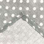 Набор Доляна скатерть 145х200см/салфетки 40х40см 4шт, Горох сер, 100%пэ, рогожка 200 гр/м - фото 21398943