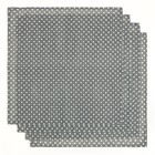 Набор Доляна скатерть 145х200см/салфетки 40х40см 4шт, Горох сер, 100%пэ, рогожка 200 гр/м - фото 21398944