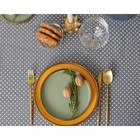 Набор Доляна скатерть 145х200см/салфетки 40х40см 4шт, Горох сер, 100%пэ, рогожка 200 гр/м - фото 21398947