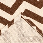 Набор кухонный «Доляна»: скатерть 145×200 см, салфетки 40×40 см-4 шт., рогожка 200 г/м², коричневый - Фото 3