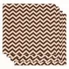 Набор кухонный «Доляна»: скатерть 145×200 см, салфетки 40×40 см-4 шт., рогожка 200 г/м², коричневый - Фото 4