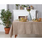 Набор кухонный «Доляна»: скатерть 145×200 см, салфетки 40×40 см-4 шт., рогожка 200 г/м², коричневый - Фото 6