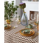 Набор кухонный «Доляна»: скатерть 145×200 см, салфетки 40×40 см-4 шт., рогожка 200 г/м², коричневый - Фото 9