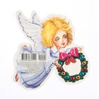 Украшение на скотче "Ангелочек" глиттер (комплект 10 шт) - фото 25268957