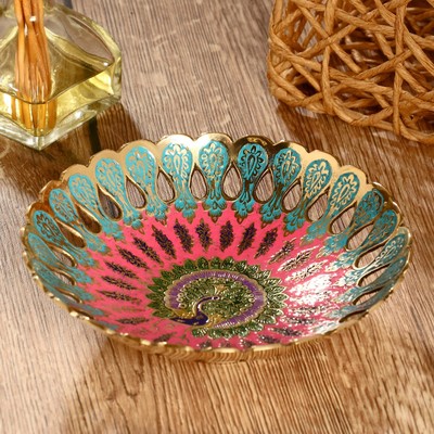 Блюдо «Жана», 17×17×4.5 см, латунь