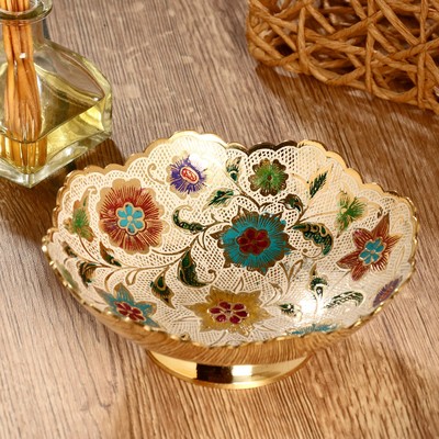 Блюдо «Леония», 16.5×16.5×6 см, латунь