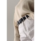 Ремень женский, ширина 3.5 см, винт, пряжка металл, цвет синий 7429728