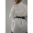 Ремень женский, XS-L, ширина 6 см, пряжка металл, цвет чёрный - фото 42865215