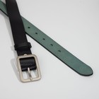 Ремень женский, ширина 3,5 см, винт, пряжка металл, цвет синий 7429756