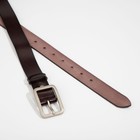 Ремень женский, ширина 3,5 см, винт, пряжка металл, цвет коричневый 7429757