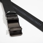 Ремень мужской, ширина 3,8 см, пряжка автомат, цвет чёрный - фото 45378030