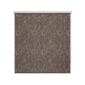 Рулонная штора блэкаут Decofest «Муар», 50х175 см, цвет коричневый