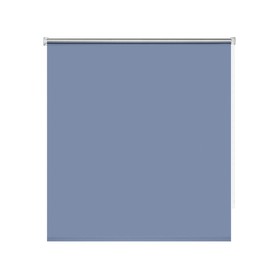 Рулонная штора блэкаут Decofest «Плайн», 70х160 см, цвет васильковый