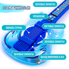 Игрушка музыкальная гитара «Играй и пой», с микрофоном, звуковые эффекты, цвет синий - Фото 3
