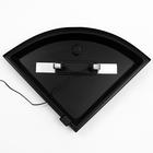 Аквариум «Сектор» угловой с крышкой, 70 л, 50×50×39,5/44.5 см, чёрный - Фото 4