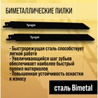Полотна универсальные для сабельной пилы ТУНДРА, Bimetal, 200/227 х 1.8-2.5 мм, 2 шт. - фото 8676521