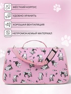 Сумка - переноска каркасная «Играющие котики», размер S, 37.5×17×22 см, розовая - Фото 3
