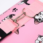 Сумка - переноска для животных "Играющие котики", розовая, размер S, 37,5 х 17 х 22 см - Фото 5