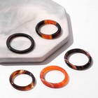 Кольцо «Агат тёмно-коричневый» 3мм, размер МИКС (фас 5шт) - Фото 1