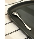 Ложка десертная из нержавеющей стали Magistro «Перо», длина 12.5 см, серебристая - Фото 4