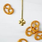 Десертная ложка Magistro «Клевер», длина 12.5 см, нержавеющая сталь, золотистая - Фото 4