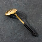 Шумовка из нержавеющей стали Base, h=35 см, цвет ручки чёрный, цвет металла золотой 6968839