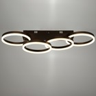 Люстра с ПДУ 1502/4 LED 160 Вт 3000-6000К диммер кофе 98×30×17 см BayerLux - фото 35185767