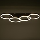 Люстра с ПДУ 1502/4 LED 160 Вт 3000-6000К диммер кофе 98×30×17 см BayerLux - фото 35185768