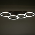 Люстра с ПДУ 1502/4 LED 160 Вт 3000-6000К диммер кофе 98×30×17 см BayerLux - фото 35185769