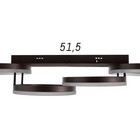 Люстра с ПДУ 1502/4 LED 160 Вт 3000-6000К диммер кофе 98×30×17 см BayerLux - фото 35185771