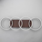 Люстра с ПДУ 1502/4 LED 160 Вт 3000-6000К диммер кофе 98×30×17 см BayerLux - фото 35185772