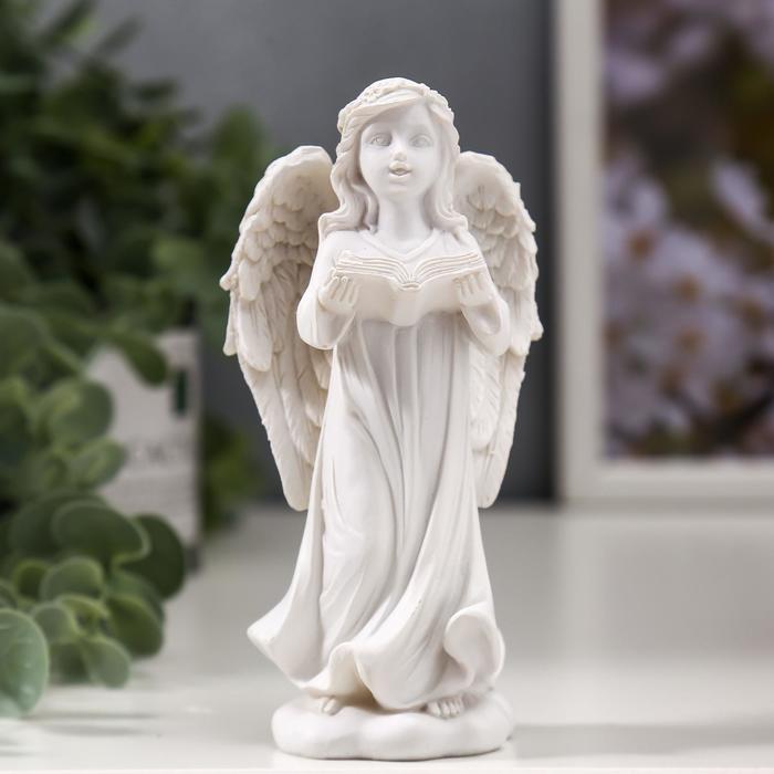 Фигурка полистоун «Ангел-хранитель с книгой», 12.5×6.5×4.5 см, МИКС - Фото 1