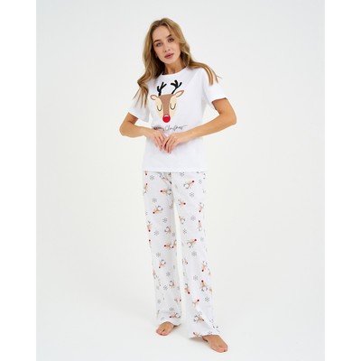 Пижама женская (футболка и брюки) KAFTAN «Deers» размер 48-50
