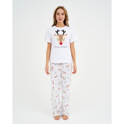 Пижама женская (футболка и брюки) KAFTAN «Deers» размер 48-50