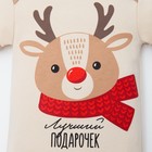 Боди детское «Крошка Я. Оленёнок», рост 68-74 см, бежевое - Фото 3
